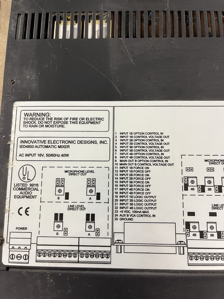 IED 4800 EQ Automatic Mixer