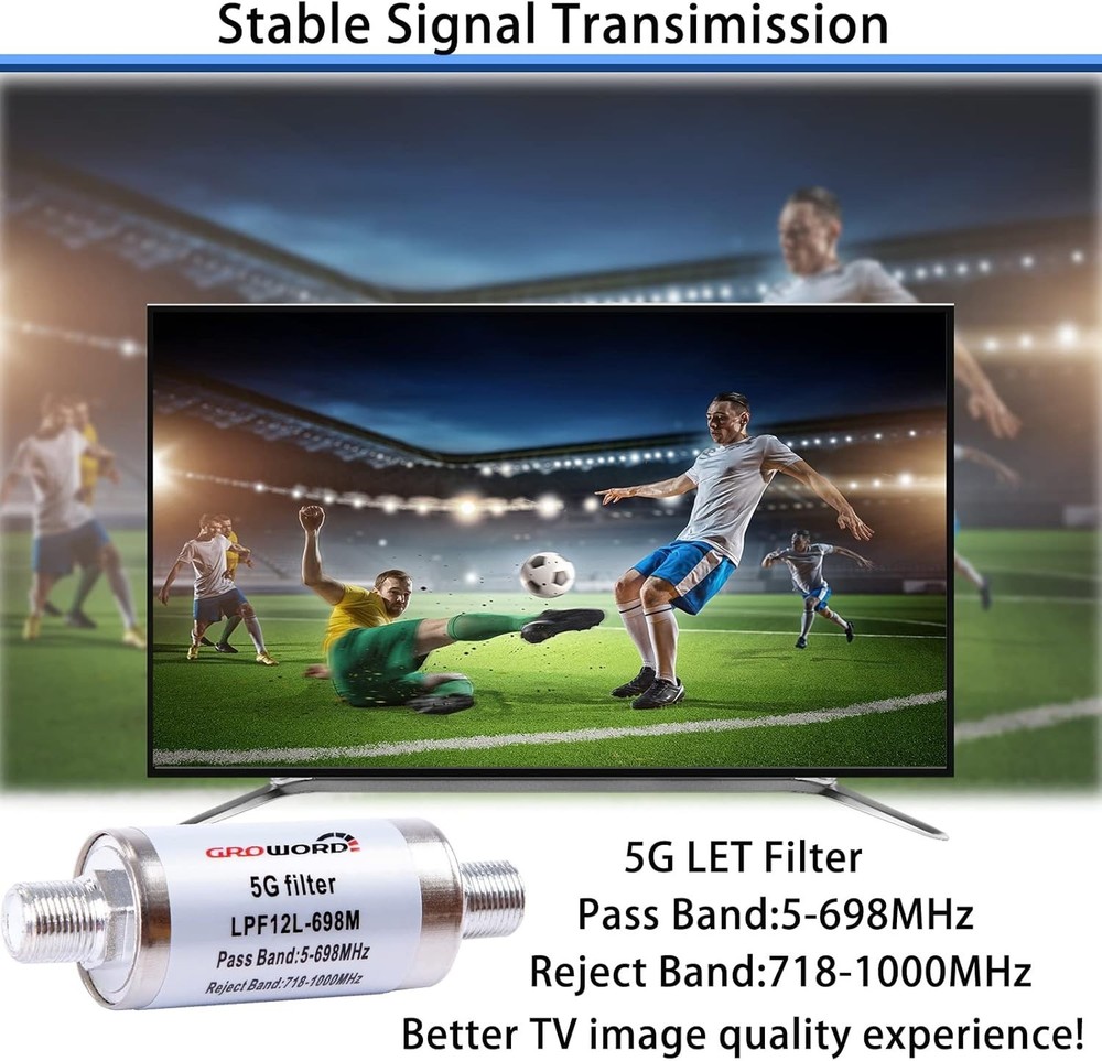5G Filter for TV Antenna - Reduce Interference, Improve Channels