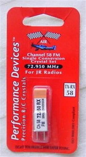 JR Single Conversion 72Mhz FM Crystal Set (Channel 58)