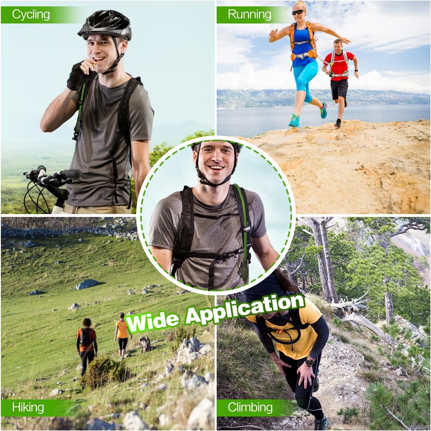 Hydration Bladder 2 L Water Pack Reservoir Camel Back Replacement Running Hiking