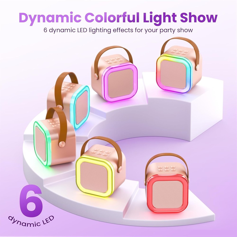 Wireless Karaoke Machine - Ideal for Parties with Bluetooth and Multiple Inputs