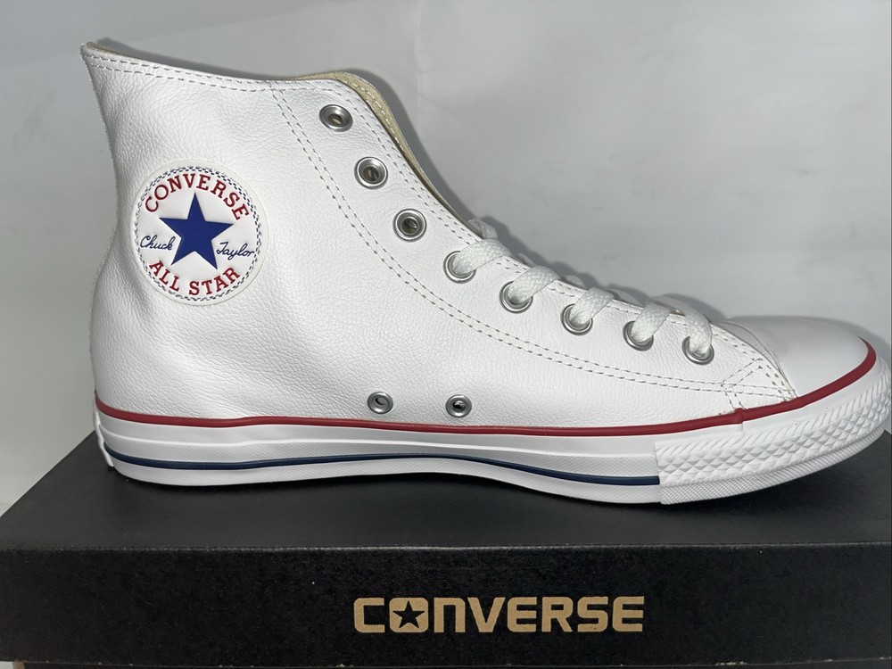 Converse All Stars White Hi Leather