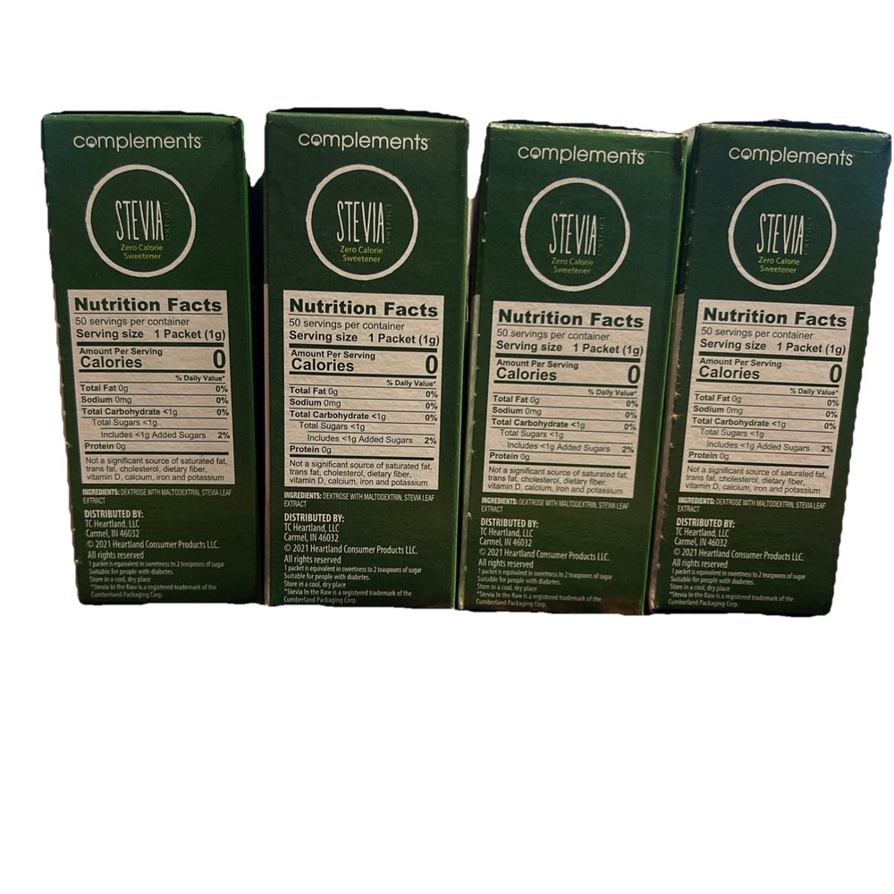 Complement Stevia Zero Calories Sweetener