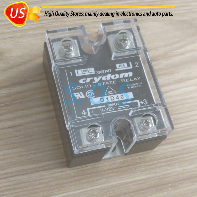 2 PACK For Crydom D1D40 Solid State Relay Module Supply 3-32V 40A Free Shipping