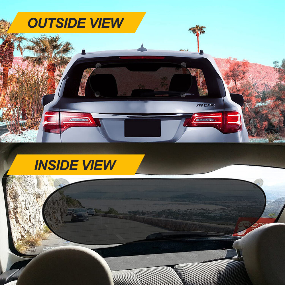 Foldable Car Rear Window Sun Shade Windshield Visor Mesh Cover UV Protection