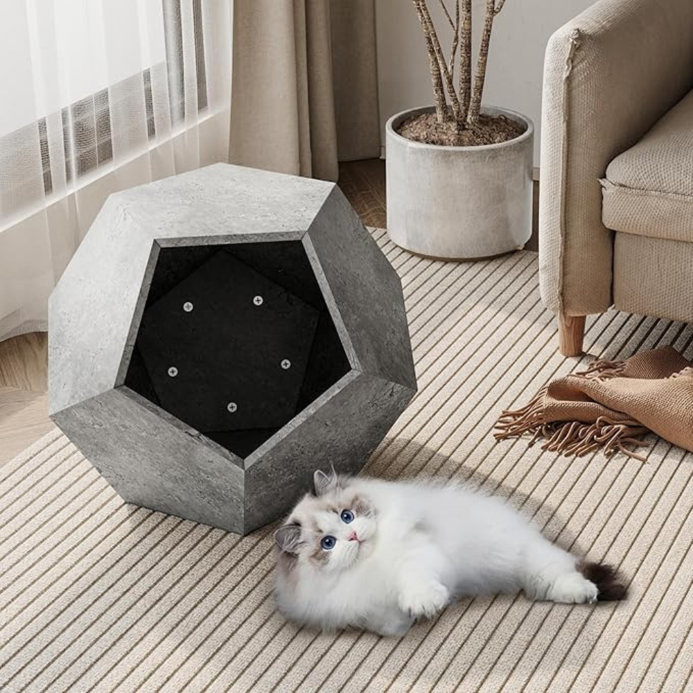 Multifunctional Modern Cat Litter Side Table