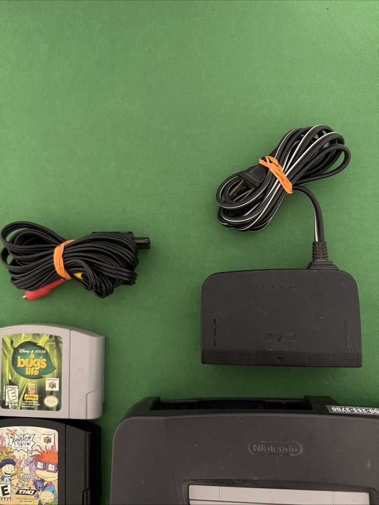 Nintendo N64 Console Bundle W/3 Games, 1 Controller All Cords Tested Working