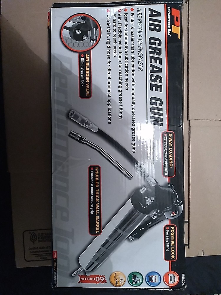 New Performance Tool Air Grease Gun