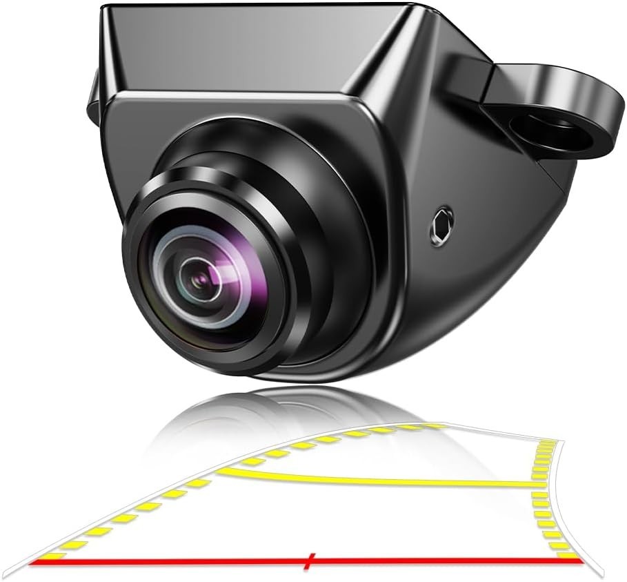 Versatile Waterproof Reverse Backup Camera with Adjustable Angle & Dynamic Line