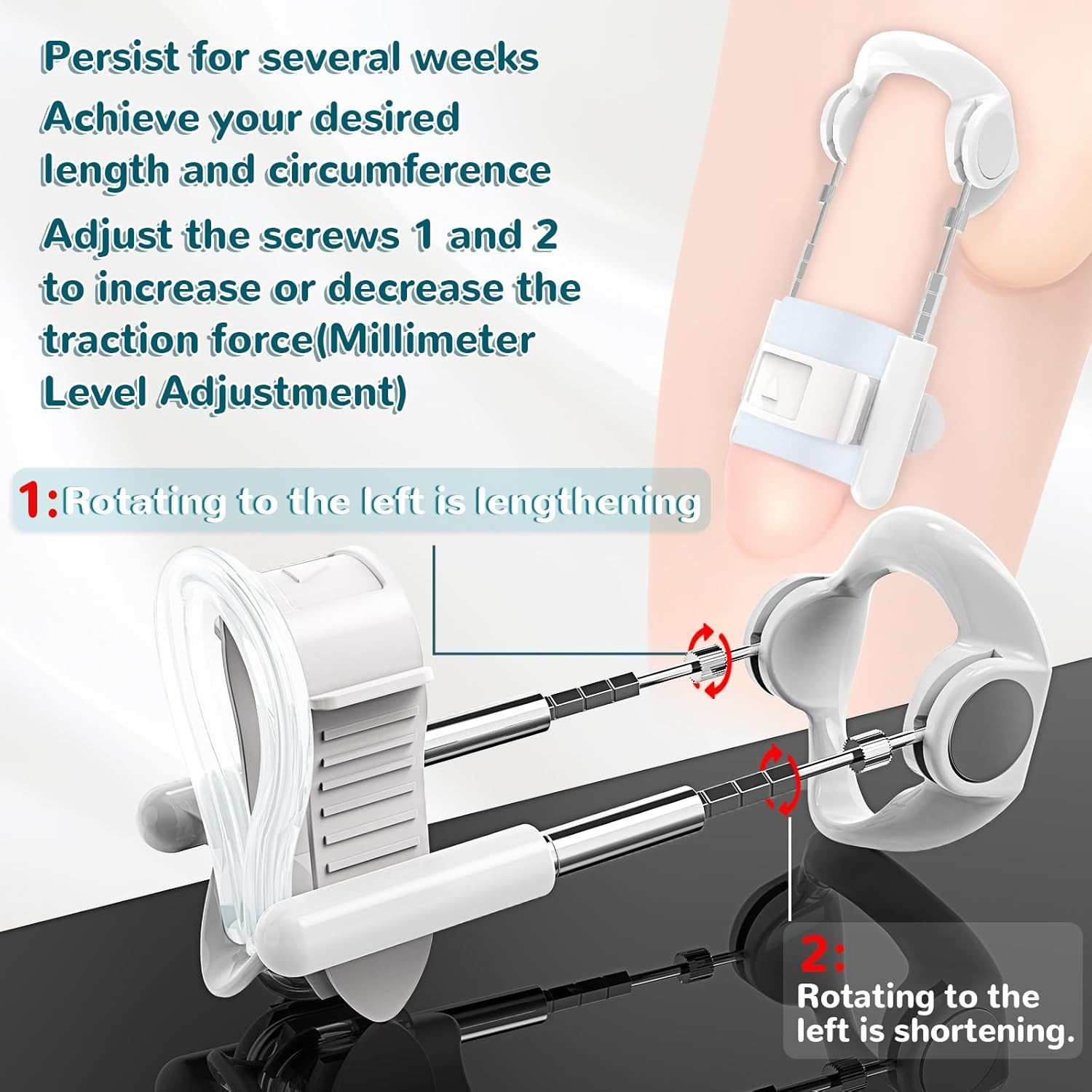 🔥 Penis Extender Stretcher Kit, Penis Pump Sex Toys for Men, Penis Enlargement