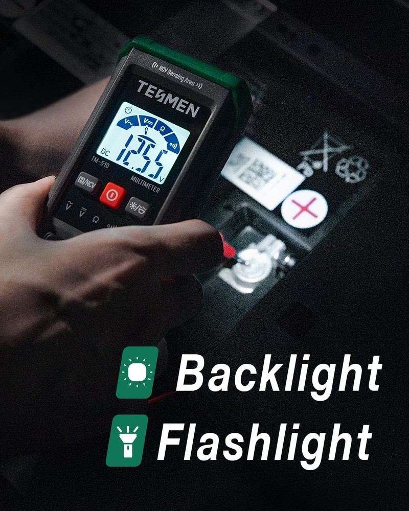 Precision TM-510 Multimeter - Auto-Ranging, Non-Contact Voltage & AC/DC Testing