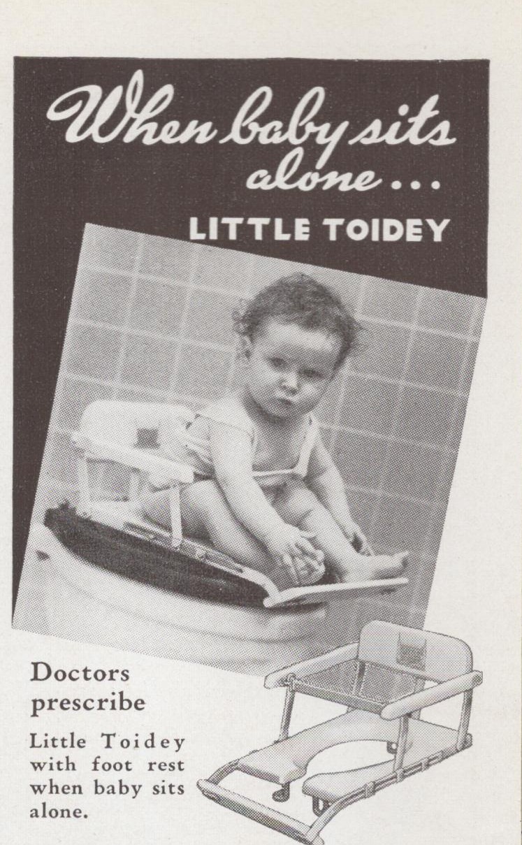 Little Toidey Baby Toddler Toilet Trainer Fort Wayne IN Vintage Print Ad 1937