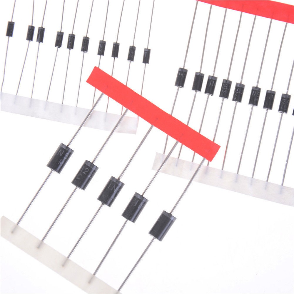 Schottky Rectifier & Switching Diode Assortment Kit - 100 Pieces, 8 Values