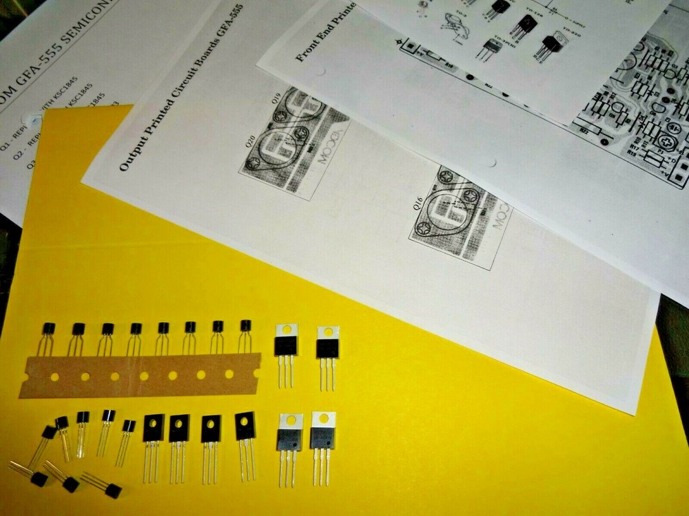 ADCOM GFA-555 DRIVER SEMICONDUCTOR REPAIR KIT AS REQUESTED