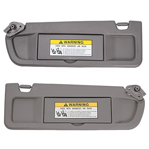 A Pair Left and Right Sun Visor Sunvisor Compatible with 2006 2007 Dark Gray