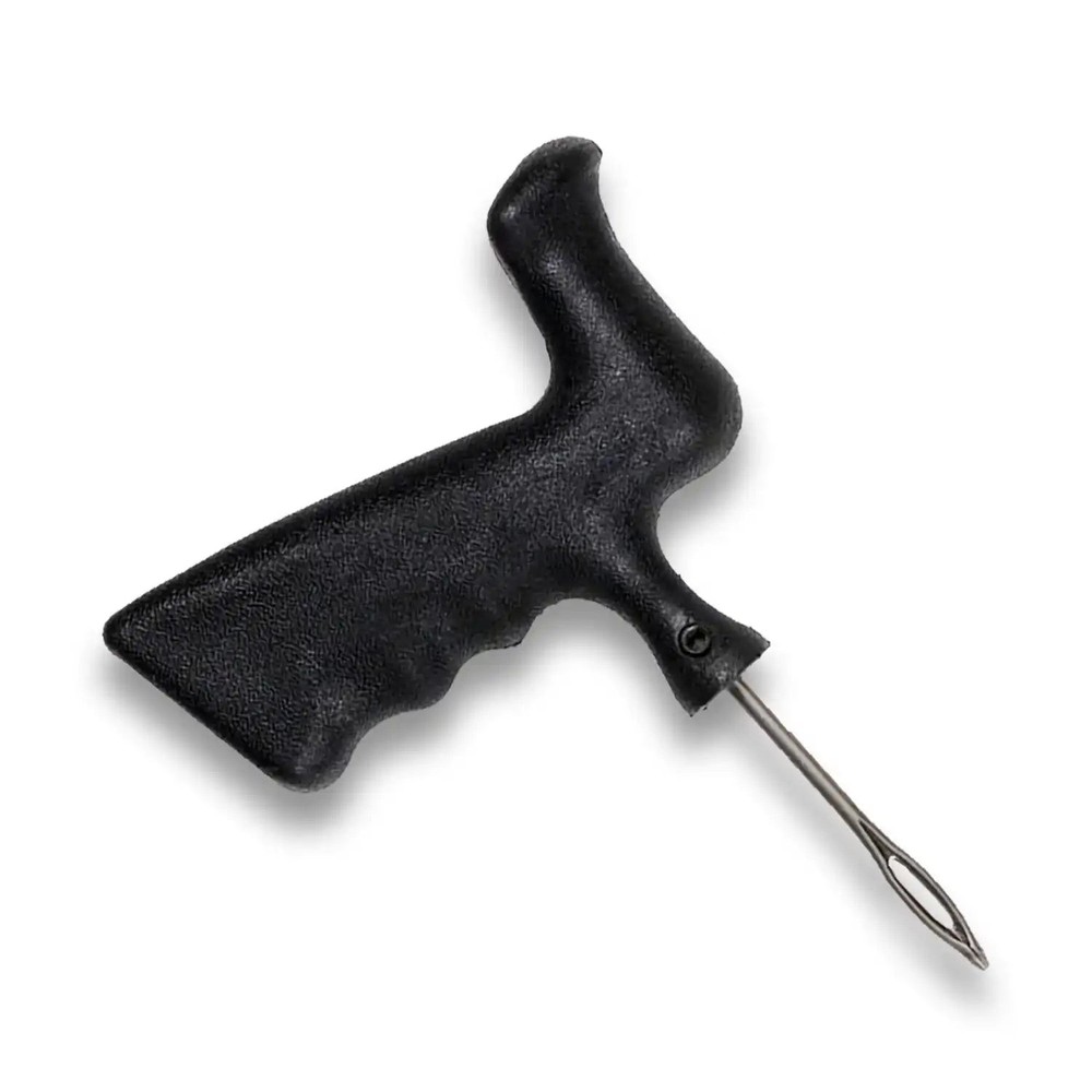 Plastic Pistol Grip Handle w Split Eye Metal Needle String Insert Tool