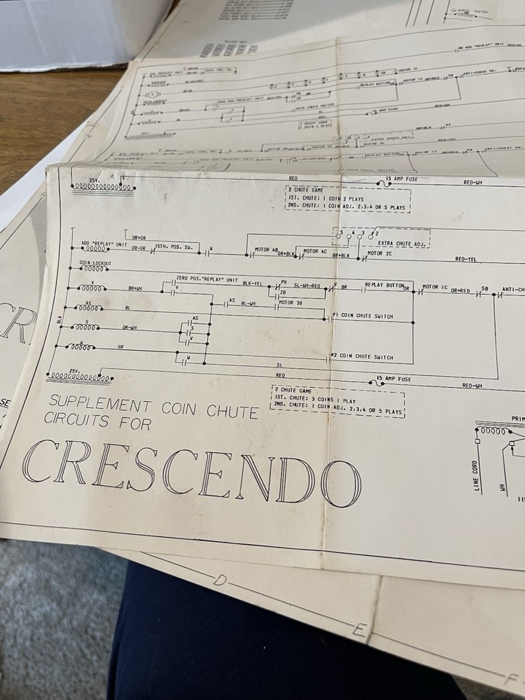 Crescendo Pinball Schematic
