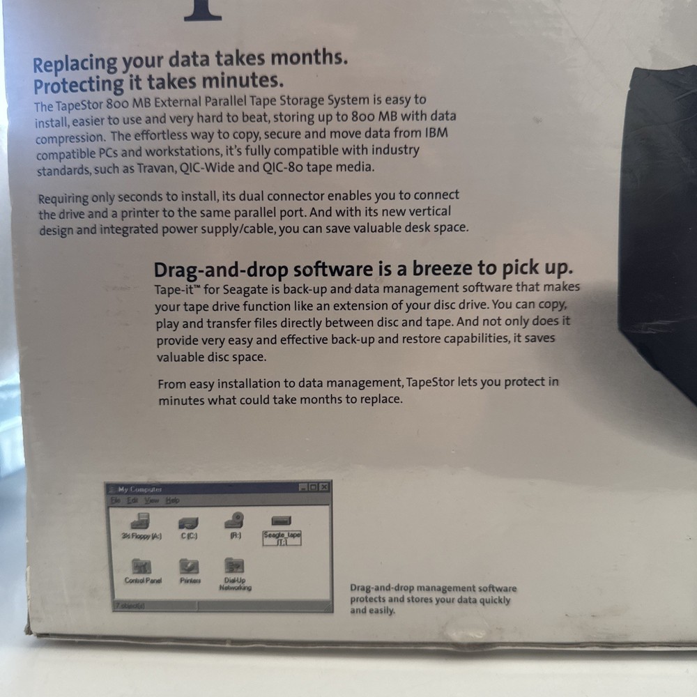 Seagate External Storage System Tapestor 800 Megabytes Model # Stt68ooP-R