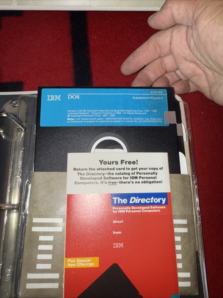 IBM Disk Operating System DOS Version 3.20 5.25" with Software & References