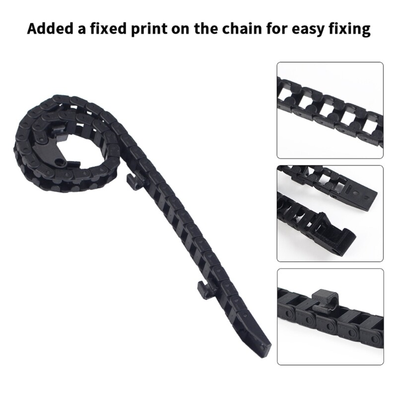High Strength Flexible Drag Chain Set For 3D Printer Models Wear Resistant
