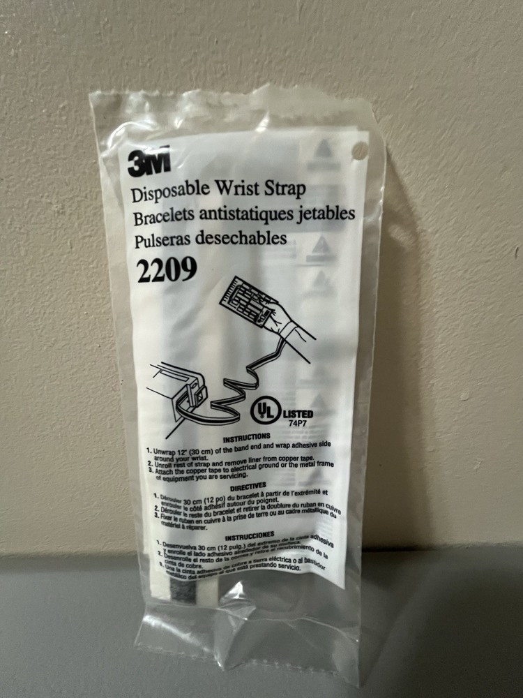 3M Disposable Wrist Strap 2209 New A3