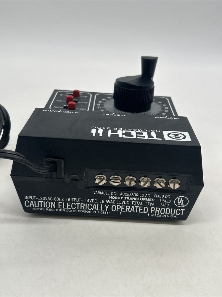 MRC Tech II Railmaster 2400 Railroad Model Train Control Transformer