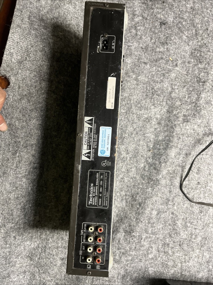 Technics SH-8017 Stereo Graphic Equalizer - CLEANED/TESTED/WORKS GREAT!