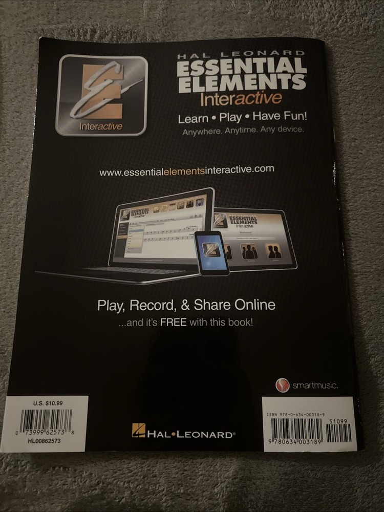 Hal Leonard Essential Elements For Band Tenor Saxophone Book 1 Interactive App