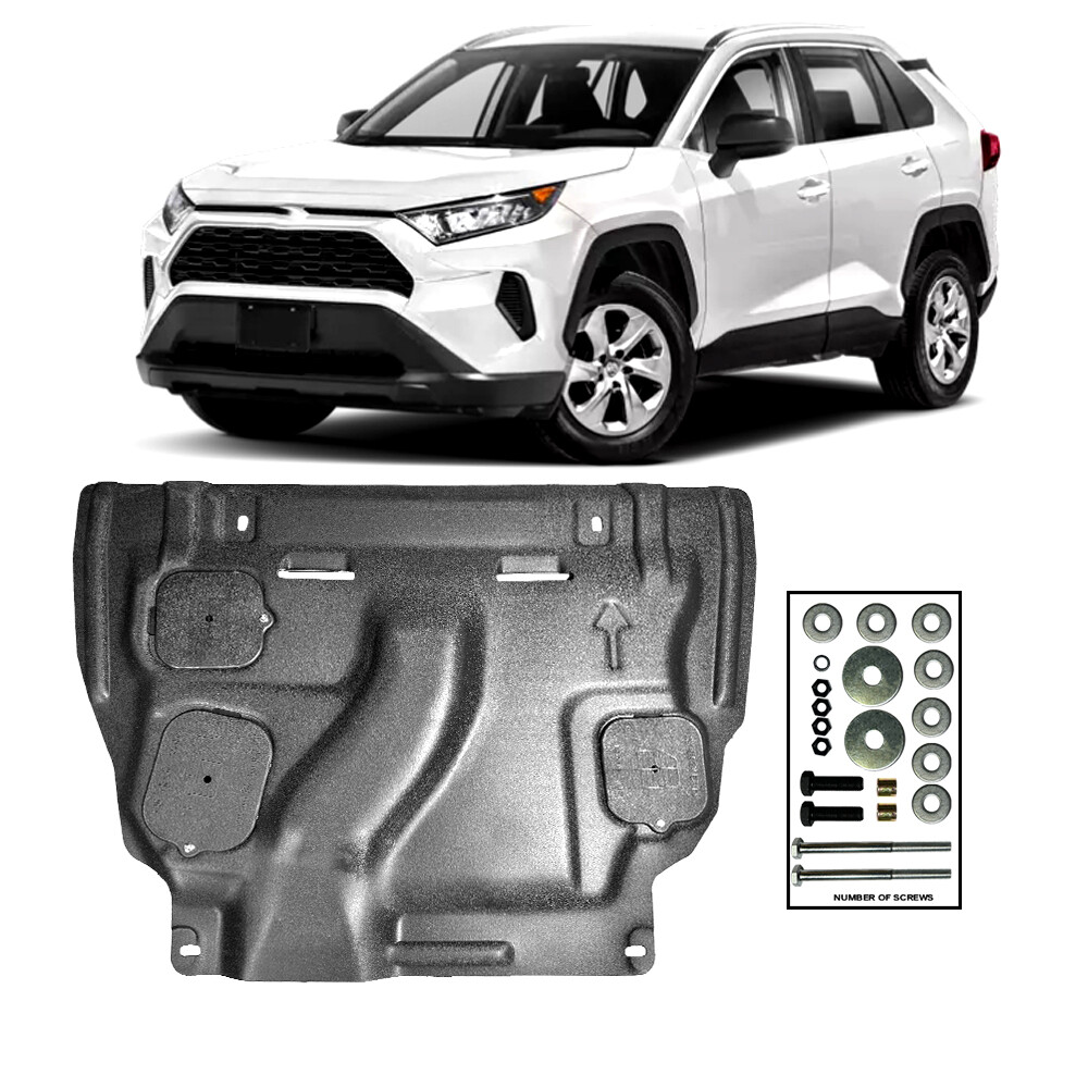 Engine Splash Shield For Toyota RAV4 2013-2018 Black Under Engine Guard Mudguard