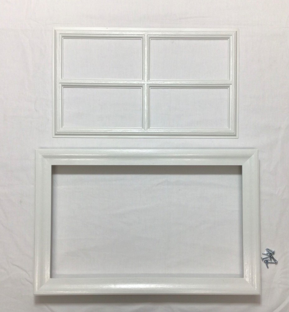 White Amarr Garage Door Window Kit Short Panel Frame Insert Grill Glass Options