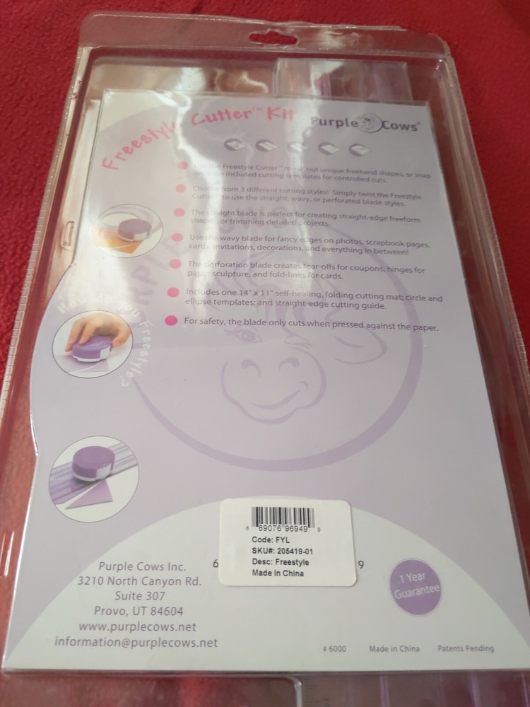 PURPLE COWS FREESTYLE CUTTER KIT NIP