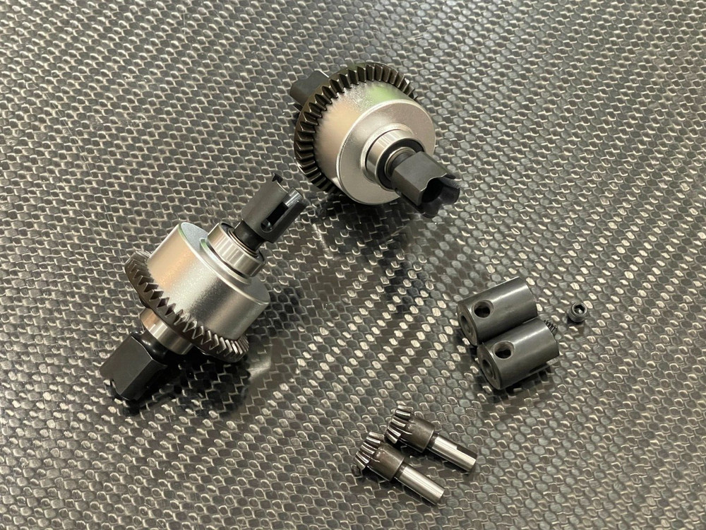 Front & Rear Differential Diff Set for Arrma FELONY 6s BLX 4x4 Silv