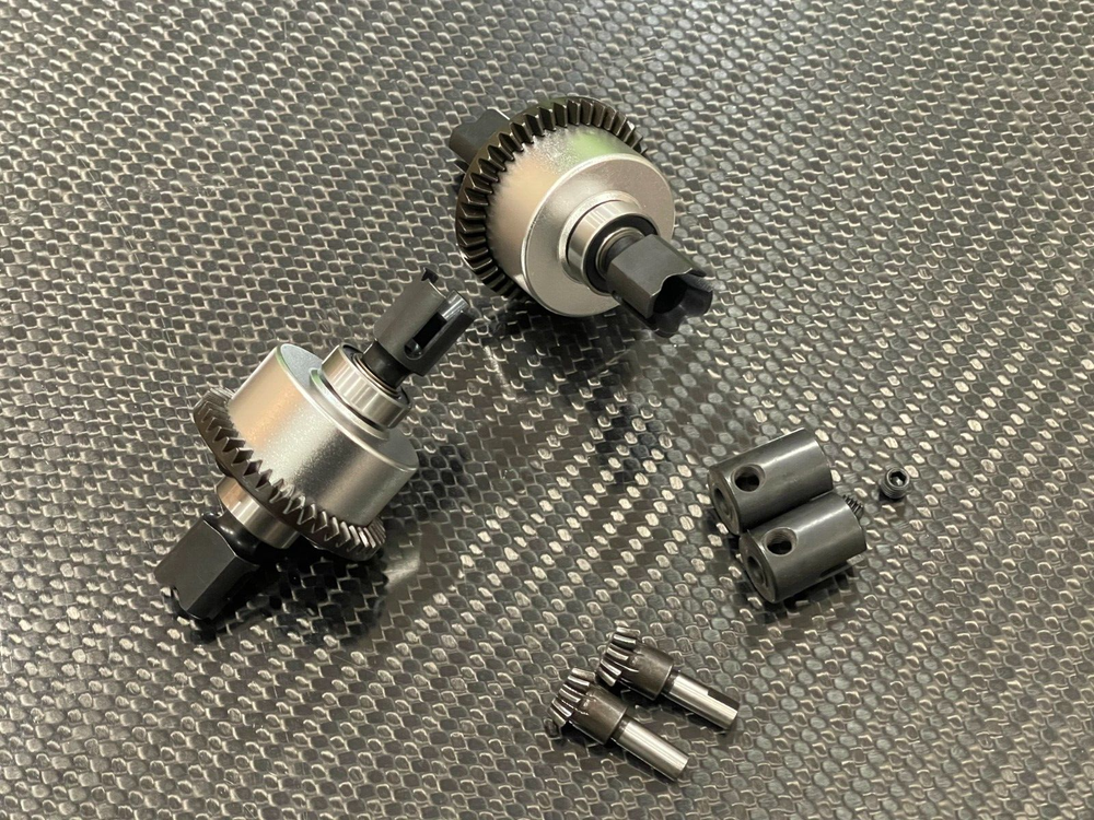 Front & Rear Differential Diff Set for Arrma Limitless 6s BLX 4x4 Silv
