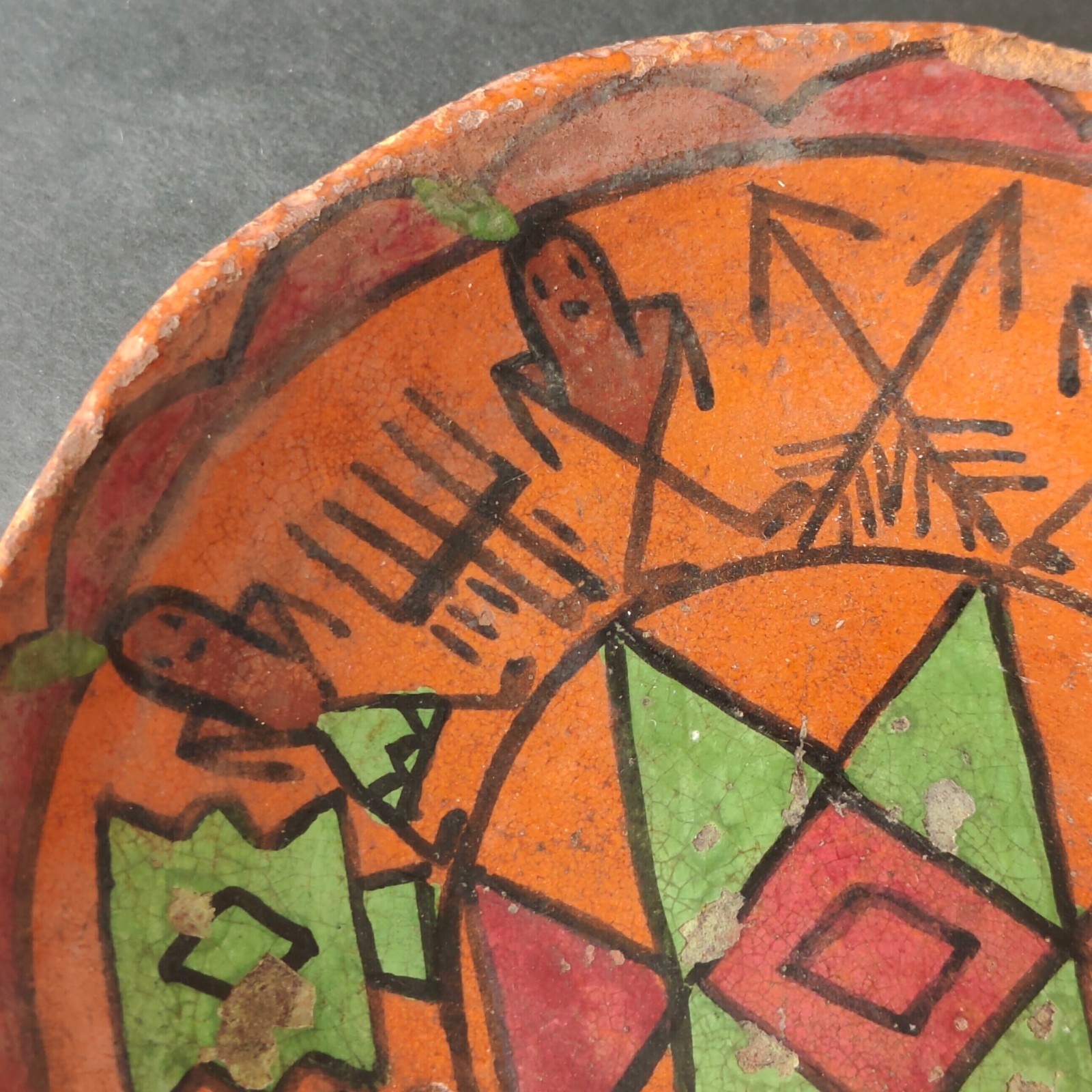 Pamunkey Indian Reservation 6“ Pottery Plate "Laughing Water" Signed READ SEE