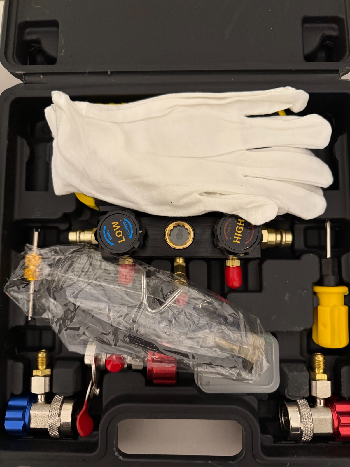 R134A R12 R22 R502 AUTO AIR CONDITIONING MANIFOLD GAUGE - SEE PICTURES