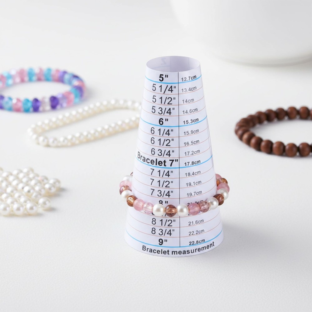 2 Pcs Bracelet Mandrel and Bracelets Sizer