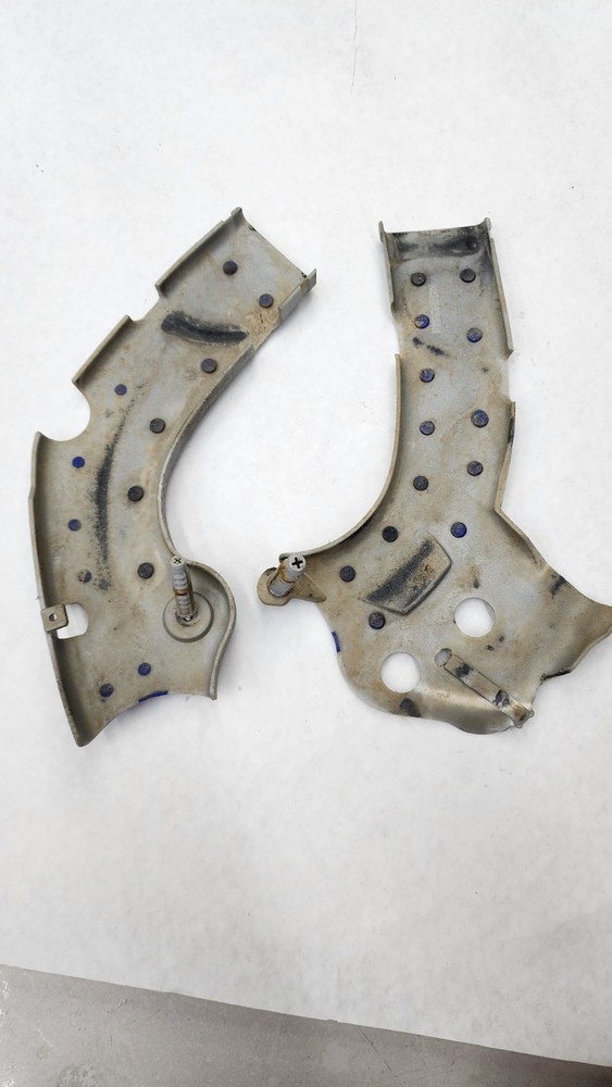Acerbis - 2640271404 - X-Grip Frame Guards, Silver/Blue