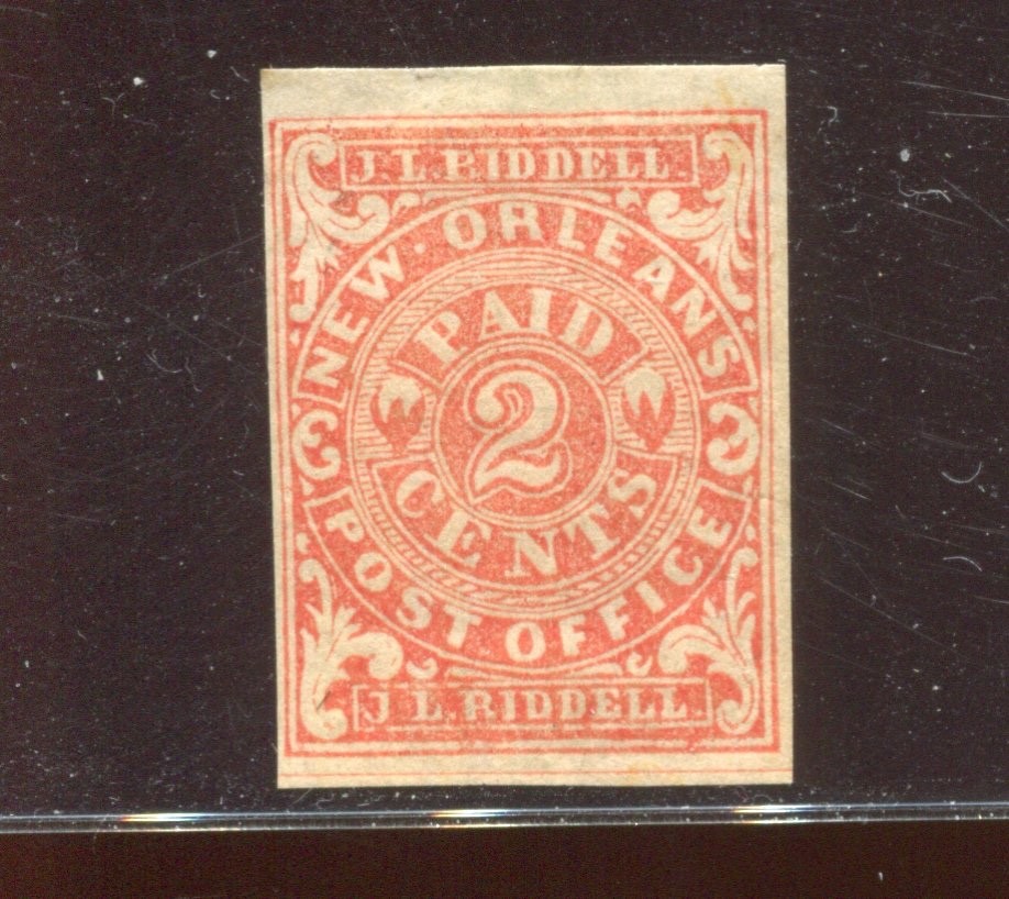 62X2 Confederate States New Orleans Provisional Mint Stamp BX6968