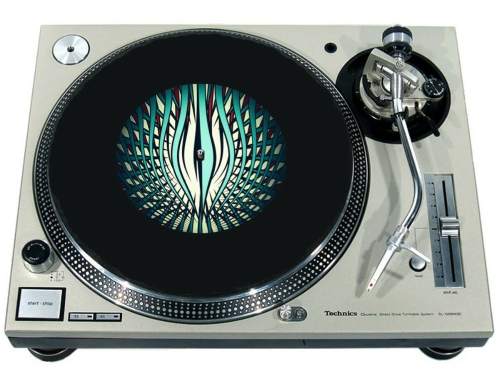 Slipmat Slip Mat 4 Technics or Single 7" 45 Turntable Record Player ABSTRACT 51