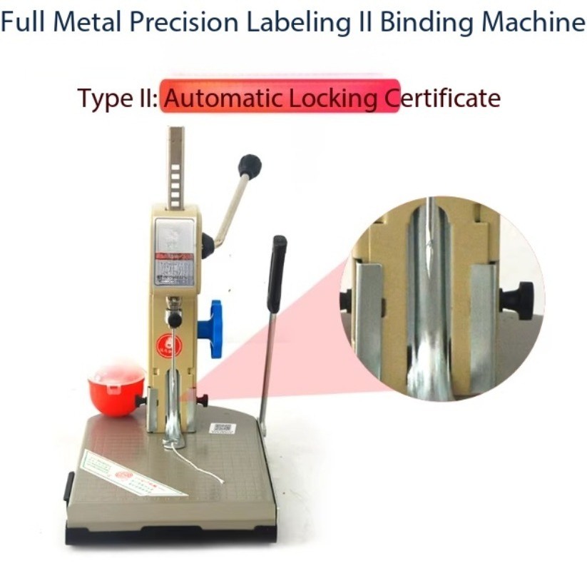 Manual Thread Binding Machine for Ledgers and Bills with Hole Punching Function