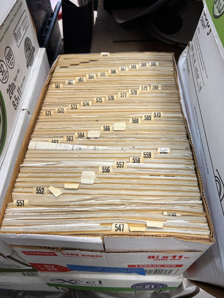 SAMS Photofact Folder Sets 547-595