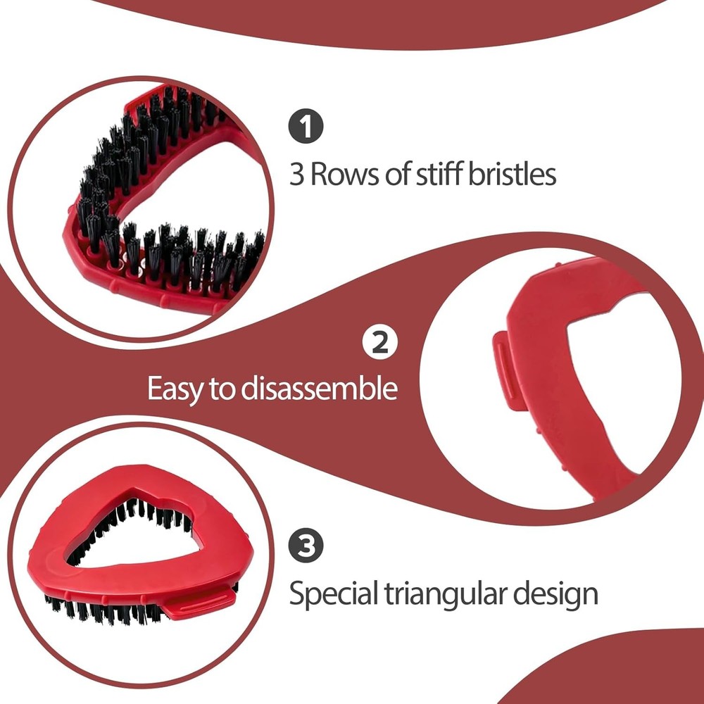 Versatile Oceda 2-Piece Scrubber Brush Set - Perfect for Kitchen, Bath & Tile