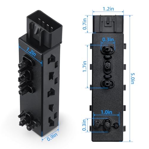 Power Seat Switch Front Driver Adjustment Switch - Compatible with 2010 Models