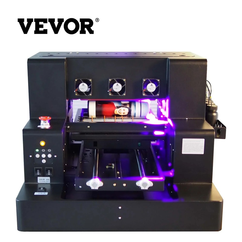 🔥SIHAO A3 UV Flatbed Automatic Label Printer Effect Varnish Machines For Metal