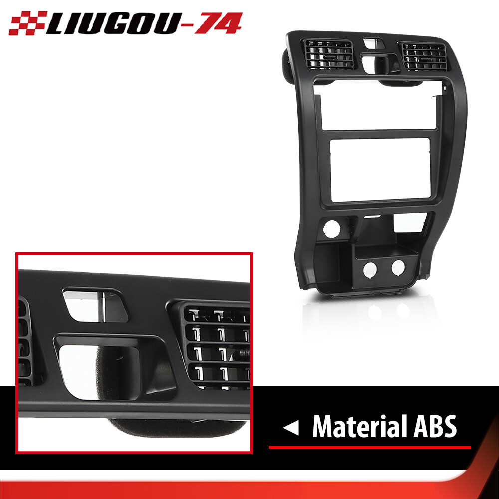 Center Dash Radio Trim Bezel Vents Black Fit For 1999-2002 Toyota 4Runner