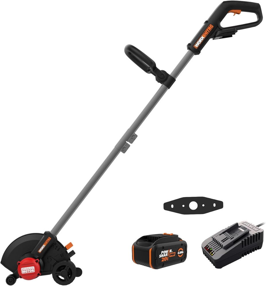 Nitro Cordless Lawn Edger, 7'' Grass Edger with 3 Depth Settings, 20V Electric E