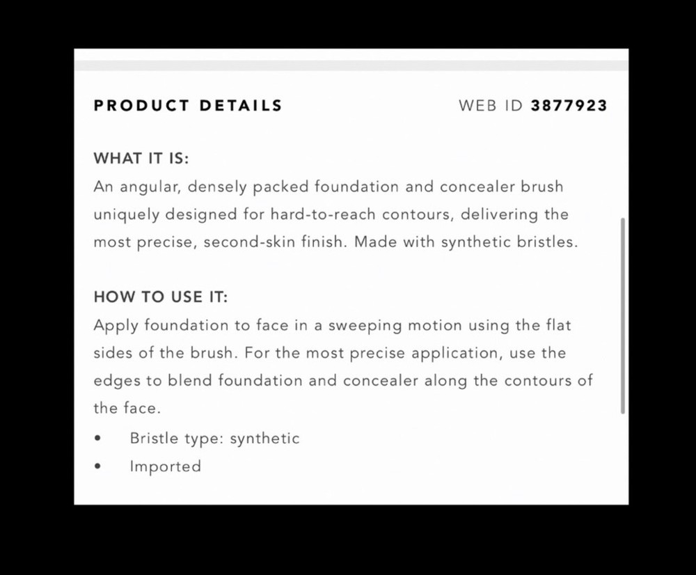BOBBI BROWN Precise Buffing Brush. Brand New.