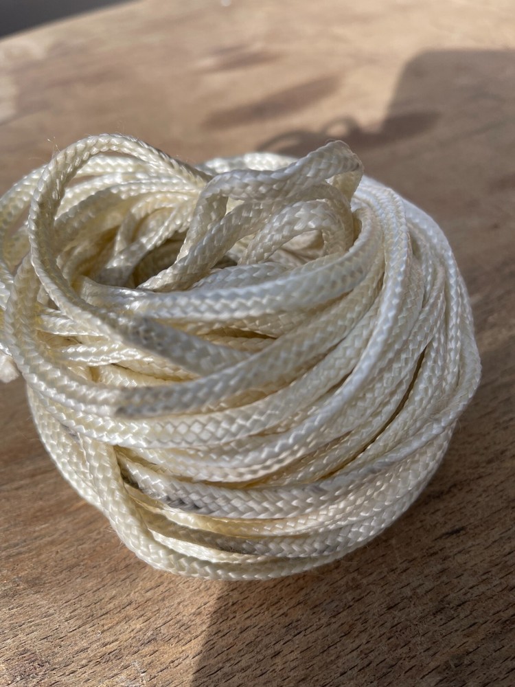 MILITARY WHITE PARACHUTE RISER PARACORD BUNDLE 3 QUANTITY 40 FEET