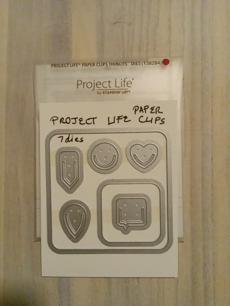 Stampin’ Up! Paper Clips Thinlits Dies 138284 Project Life Big Shot