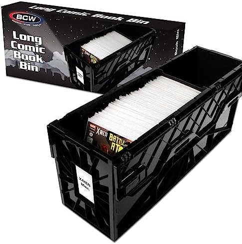 BCW Long Comic Book Bin Heavy Duty Plastic Storage Box